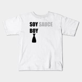 Soy Sauce Boy Asian Joke Design Kids T-Shirt